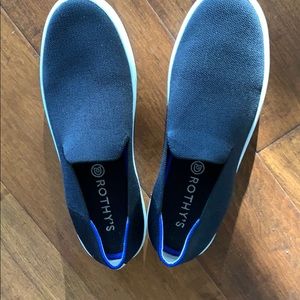 Black loafer style Rothys